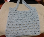 Crochet Market Bag - Light Blue